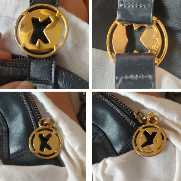 Paloma Picasso Small Nylon & Leather Handbag - Picture 12 of 16